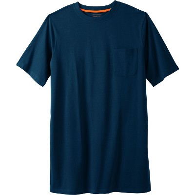Boulder Creek by KingSize  Heavyweight Longer-Length Pocket Crewneck T-Shirt