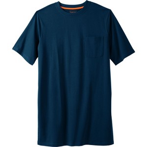 Boulder Creek by KingSize  Heavyweight Longer-Length Pocket Crewneck T-Shirt - 1 of 4