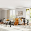 3-Piece Tempered Glass Round Coffee Table Set with Sturdy Build and Versatile Configuration for Living Room - 2 of 4