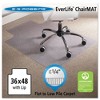ES Robbins EverLife Light Use Chair Mat for Flat to Low Pile Carpet, Rectangular with Lip, 36 x 48, Clear - 4 of 4
