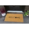 RugSmith Black Machine Tufted Welcome Paw Doormat - 3 of 4