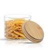 JoyJolt Glass Food Storage Jars Containers, Glass Storage Jar Bamboo Lids Set of 6 Kitchen Glass Canisters - image 3 of 4
