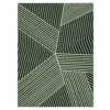 Modern Rugs for Living Room 9x12 Non-Shedding Geometric Striped Dining Room Carpet, Large Contemporary Indoor Rug, Washable Low Pile Floor Cover - 4 of 4