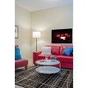 Linon 4'8"x7'6" Capri Mod Plaid Rug Black/Gray - 2 of 4
