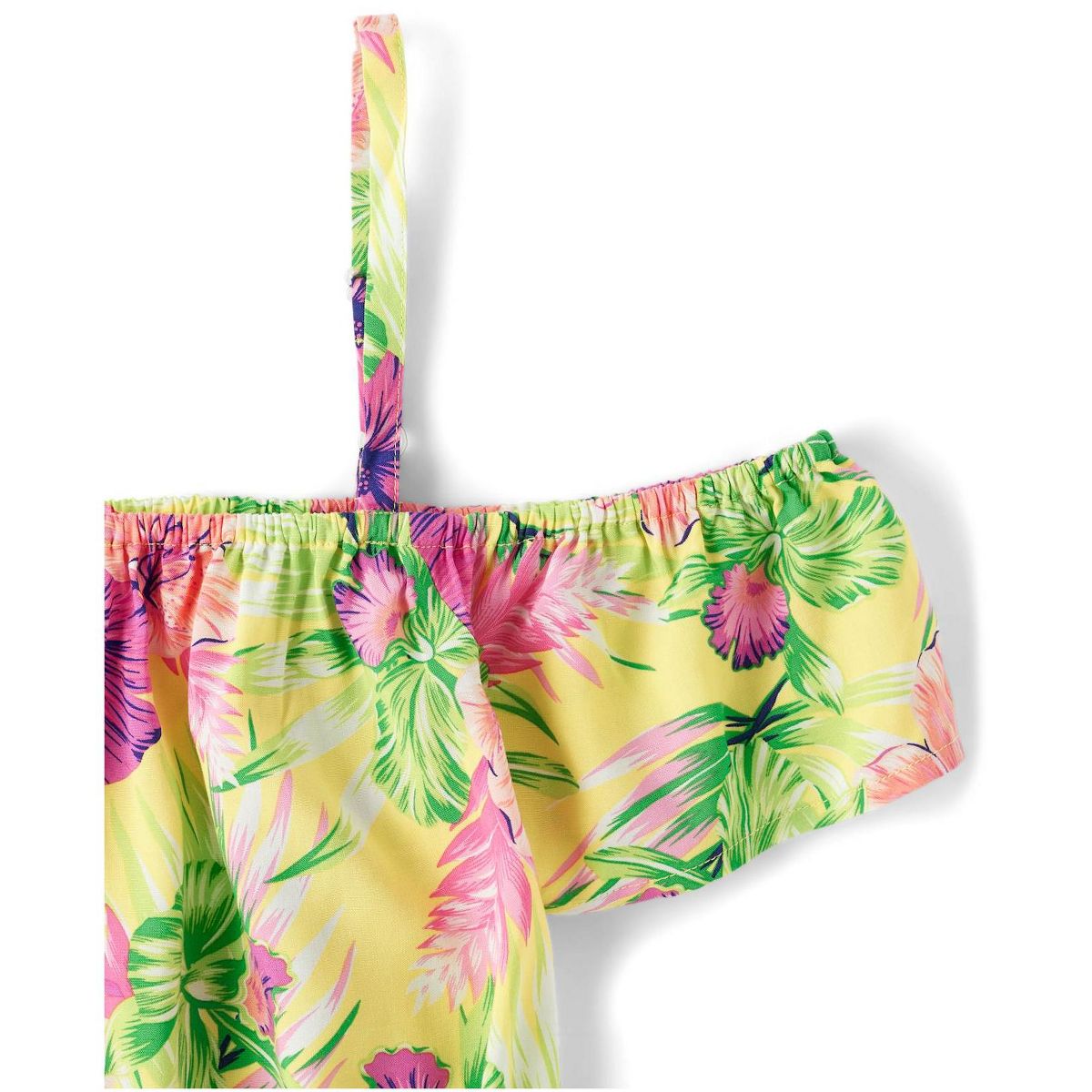 The Children's Place Womens Mommy And Me Short Sleeve Tropical Print Midi Tiered Dress - thumbnail 3