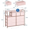 Tall 9-Drawer Dresser TV Stand with Integrated Charging Station–Sturdy Wood&Metal Frame Supports Up to 45"TVs,Perfect for Storage&Closet Organization - 2 of 4