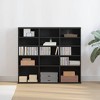 CLIHOME Media Storage Cabinet, 5-layer DVD/CD Shelf, Freestanding Decorative Bookshelf for 15 Compartments - 3 of 4