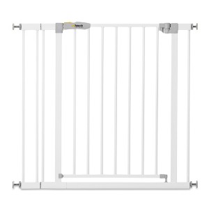 hauck Open N Stop KD Pressure Fit Pet & Baby Safety Gate for Doorway, Stairway, or Hallway, White - 1 of 4