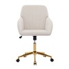 TOBILI Adjustable Office Chair, Home Bedroom, Ergonomic Swivel Chair, Backrest Seat, Comfortable for Long Sitting - 3 of 4