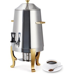 Hot Beverage Dispenser, 13L/3.5 Gal Stainless Steel Coffee Urn With Fuel Tray for Milk Coffee Tea, Hot Drinks Dispenser for Party Buffet Hotel - 1 of 4
