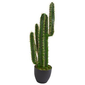 Nearly Natural 2.5-ft Artificial Blue Myrtle Cactus Plant - 1 of 1