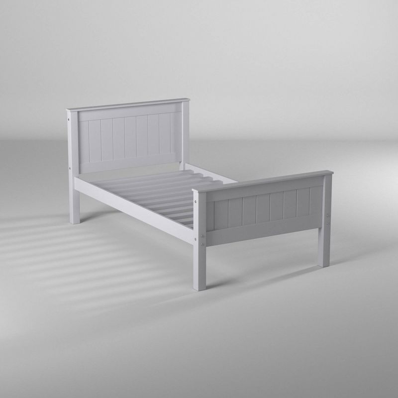 Twin Harmony Wood Platform Kids&#39; Bed Dove Gray - Alaterre Furniture, 5 of 15