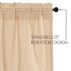 Burlap Vintage Panel Set of 2 84x40 - 4 of 4