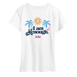 Women's - Barbie - I Am Kenough Palm Trees Short Sleeve Graphic T-Shirt - 1 of 4