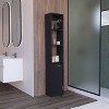 NicBex 70.87 Inch Tall Bathroom Storage Cabinet,Slim Storage Cabinet with Open Shelves and Adjustable Shelf - 2 of 4