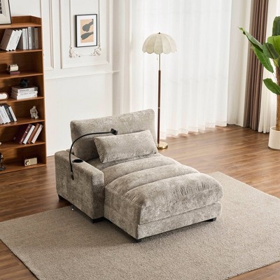 Dolonm Single Recliner Sofa: 300lb Capacity, Chenille Fabric, Ergonomic Design for Living Room/Study