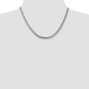 Black Bow Jewelry 4.2mm Sterling Silver Solid Flat Oval Snake Chain Necklace - 2 of 4