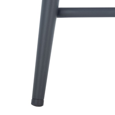 Emerald Velvet and Black Metal Counter Stool
