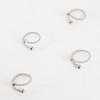 Saro Lifestyle Tiffany Napkin Ring, Silver (Set of 4) - 2 of 4