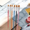 Unique Bargains Flat Brush for Watercolor Nylon Metal Plastic 6 Pcs - 2 of 3