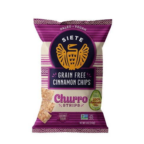 Siete Grain Free Cinnamon Chips Churro Strips – 5oz : Target