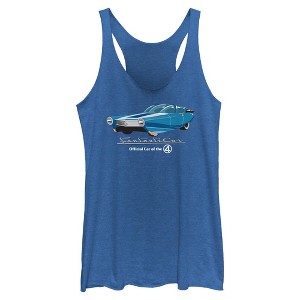 Womens The Fantastic Four: First Steps Official Car Racerback Tank - 1 of 4