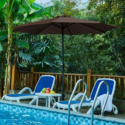 HYLEORY Germar Market Umbrella, Size: 90" H x 120" W x 120" D