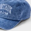 Girls' Montauk Embroidered Baseball Hat - Blue: Grayson Threads Kids, Adjustable Cotton Snapback - 3 of 3