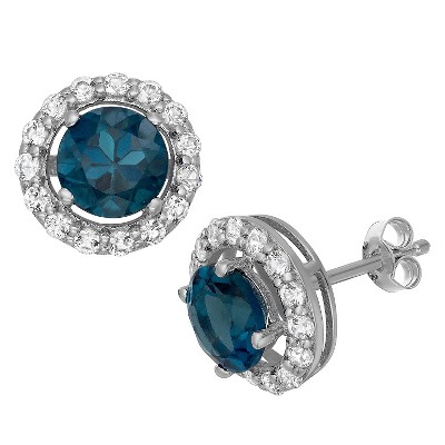 blue topaz earrings