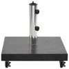 vidaXL 66.1lb Square Umbrella Base with Wheels, Stainless Steel Pipe, 17.7"x17.7" Black - 4 of 4