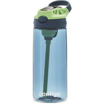  Contigo Aubrey Kids Cleanable Water Bottle with Silicone Straw  and Spill-Proof Lid, Dishwasher Safe, 14oz 2-Pack, Eggplant & Dinos :  Sports & Outdoors