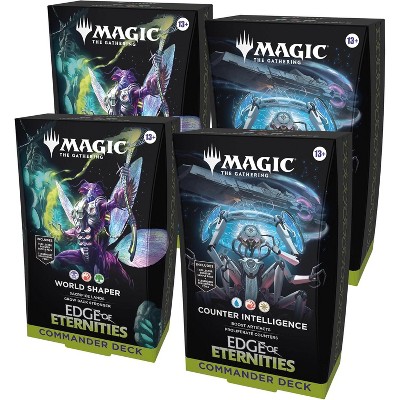 Magic The Gathering Magic: The Gathering Edge of Eternities Commmander Deck Bundle - 2 of Each Deck (2 World Shaper + 2 Counter Intelligence)