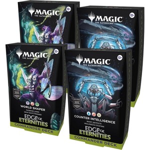 Magic The Gathering Magic: The Gathering Edge of Eternities Commmander Deck Bundle - 2 of Each Deck (2 World Shaper + 2 Counter Intelligence) - 1 of 3