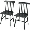 HOMCOM Windsor Dining Chairs Set, Farmhouse Wooden Kitchen Chairs with Rubber Wood Frame, Spindle Back for Dining Room, Living Room - 4 of 4