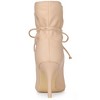 Allegra K Women's Pointed Toe Drawstring Pull on Stiletto Heel Ankle Boots - 4 of 4