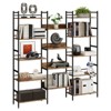 5 Tier Book Shelf, Bookcases and Bookshelves, Display Shelves, Vintage Storage Rack with Open Shelves & Metal Frame - 4 of 4