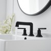 BWE 8 in. Widespread Double Handle Bathroom Faucet 3 Holes Vanity Sink Water-Saving With Metal Drain - 2 of 4