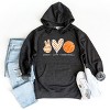 Simply Sage Market Peace Love Basketball Colorful Hoodie - 2 of 4