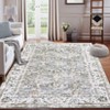Vintage Rug Non Slip Non Shedding Washable Rug Bordered Printed Low Pile Soft Distressed Foldable Carpet for Bedroom Living Room Office Nursery - 3 of 4