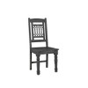 Taran Designs,Carved Solid Wood Dining Chairs (Set of 2) - 2 of 4