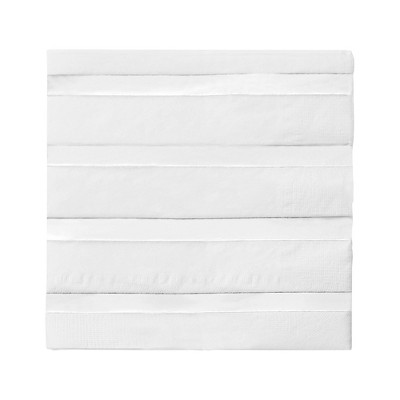 Smarty Had A Party White w/ Silver Stripes Paper Cocktail Napkins - 600 pcs