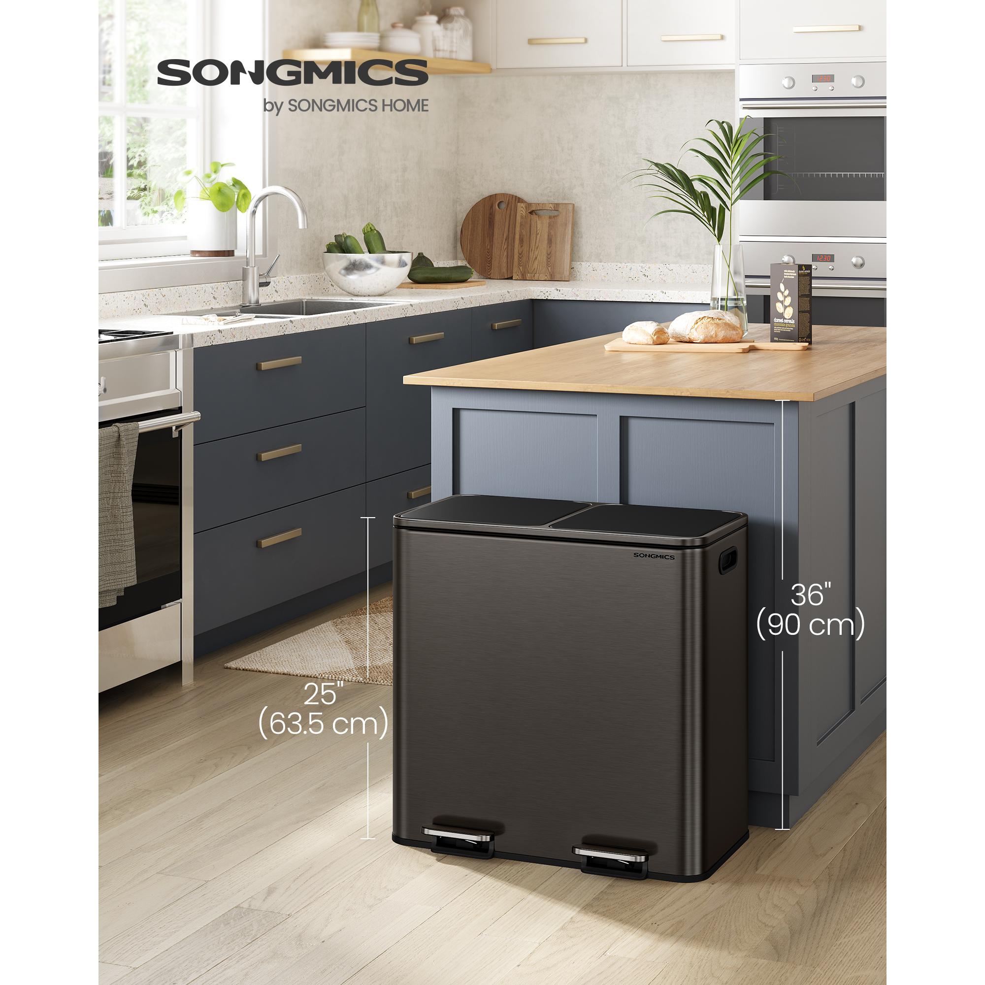 Dual Compartment Trash Can