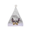 Unique Bargains Christmas Hat Sequined Antlers Christmas Hat Non-woven Fabric 11.02"x15.35" 1 Pc - 4 of 4