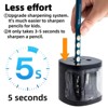 Aoibox Electric Pencil Sharpener, Dual Hole Sharpeners for No.2 & Colored Pencils, Small & Portable for Kids, School & Home Use - 3 of 4