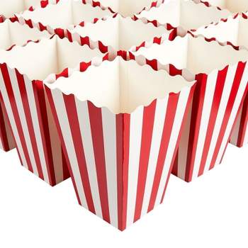 100 Mini Popcorn Boxes 3x5 Party Snack Favor Treat Containers Red/white, 20  Oz : Target