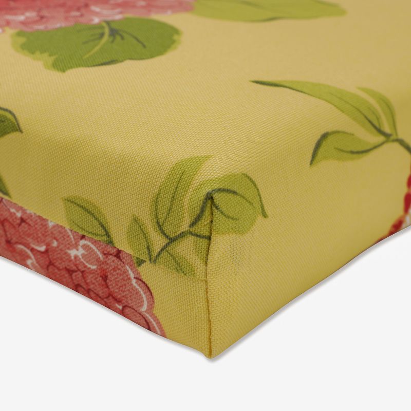 Outdoor 2-Piece Square Seat Cushion Set - Yellow/Red Floral - Pillow Perfect, 3 of 7
