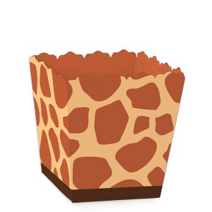 Big Dot of Happiness Giraffe Print - Party Mini Favor Boxes - Safari Party Treat Candy Boxes - Set of 12 - 1 of 4