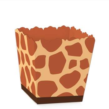 Big Dot of Happiness Giraffe Print - Party Mini Favor Boxes - Safari Party Treat Candy Boxes - Set of 12