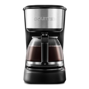 Gourmia 5 Cup One-Touch Switch Coffee Maker with Auto Keep Warm Black: Small Drip Coffee Machine, 700W, Basket Filter - 1 of 4