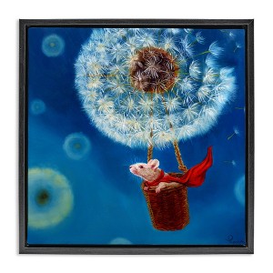 Stupell Industries Dandelion Hot Air Balloon Mouse, 25" x 25" - 1 of 4